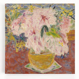 Modern Wall Art - Pink Floral Bouquet with Impressionist Brushstrokes