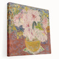 Modern Wall Art - Pink Floral Bouquet with Impressionist Brushstrokes
