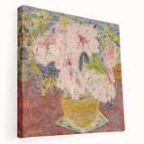 Modern Wall Art - Pink Floral Bouquet with Impressionist Brushstrokes