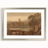 Romantic Art Prints: Kirkstall Abbey on the River Aire - Historical Wall Art