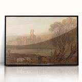 Romantic Art Prints: Kirkstall Abbey on the River Aire - Historical Wall Art