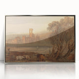 Romantic Art Prints: Kirkstall Abbey on the River Aire - Historical Wall Art