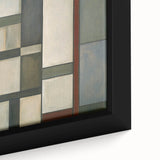 Modern Geometric Bedroom Wall Art – Light Gray and Silver