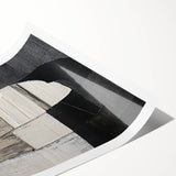 Modern Monochrome Abstract Wall Art – Black & White Textured Canvas