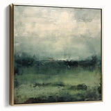 Framed abstract landscape wall art showcasing a blend of silver and gold tones, ideal for modern home decor. Perfect for adding elegance to living spaces.