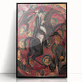 Expressionist Art: Circus Rider by Kirchner Vibrant Canvas Print