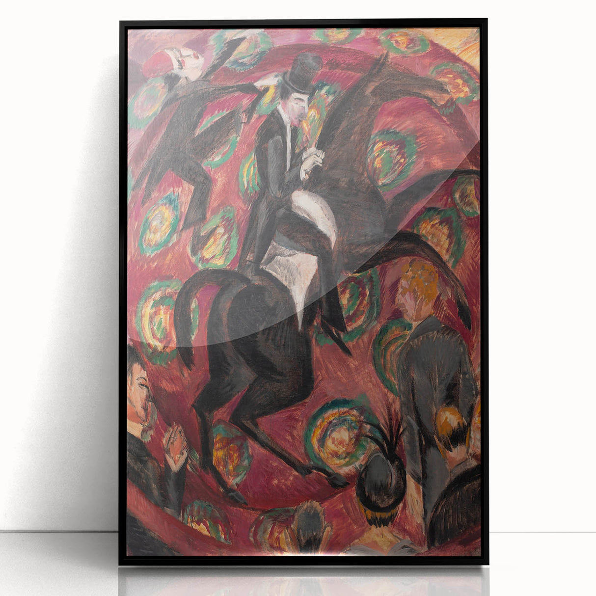 Expressionist Art: Circus Rider by Kirchner Vibrant Canvas Print