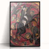 Expressionist Art: Circus Rider by Kirchner Vibrant Canvas Print