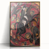 Expressionist Art: Circus Rider by Kirchner Vibrant Canvas Print