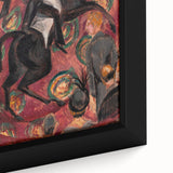 Expressionist Art: Circus Rider by Kirchner Vibrant Canvas Print