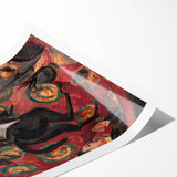 Expressionist Art: Circus Rider by Kirchner Vibrant Canvas Print