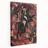 Expressionist Art: Circus Rider by Kirchner Vibrant Canvas Print