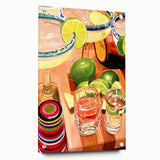 Large abstract wall art on acrylic glass featuring swirling shades of blue and white, ideal for dining room decor.