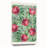 Large abstract wall art featuring assorted fruits in vibrant colors on acrylic glass.
