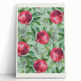 Black and white canvas with an array of sketched fruits, ideal for kitchen wall art.