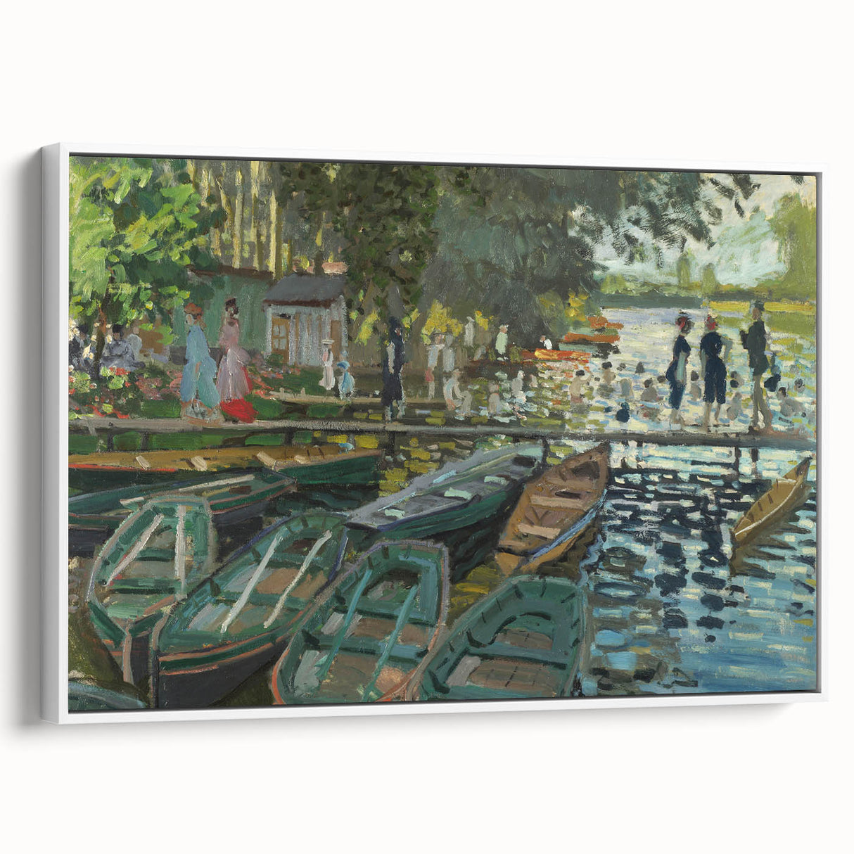 Impressionist Riverside Scene - Monet's Bathers at La Grenouillère Print