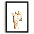 Rolled Paper Art Prints for Kids – Cute Giraffe Watercolor