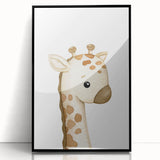 Rolled Paper Art Prints for Kids – Cute Giraffe Watercolor