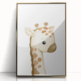 Rolled Paper Art Prints for Kids – Cute Giraffe Watercolor