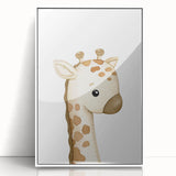 Rolled Paper Art Prints for Kids – Cute Giraffe Watercolor