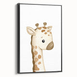 Rolled Paper Art Prints for Kids – Cute Giraffe Watercolor