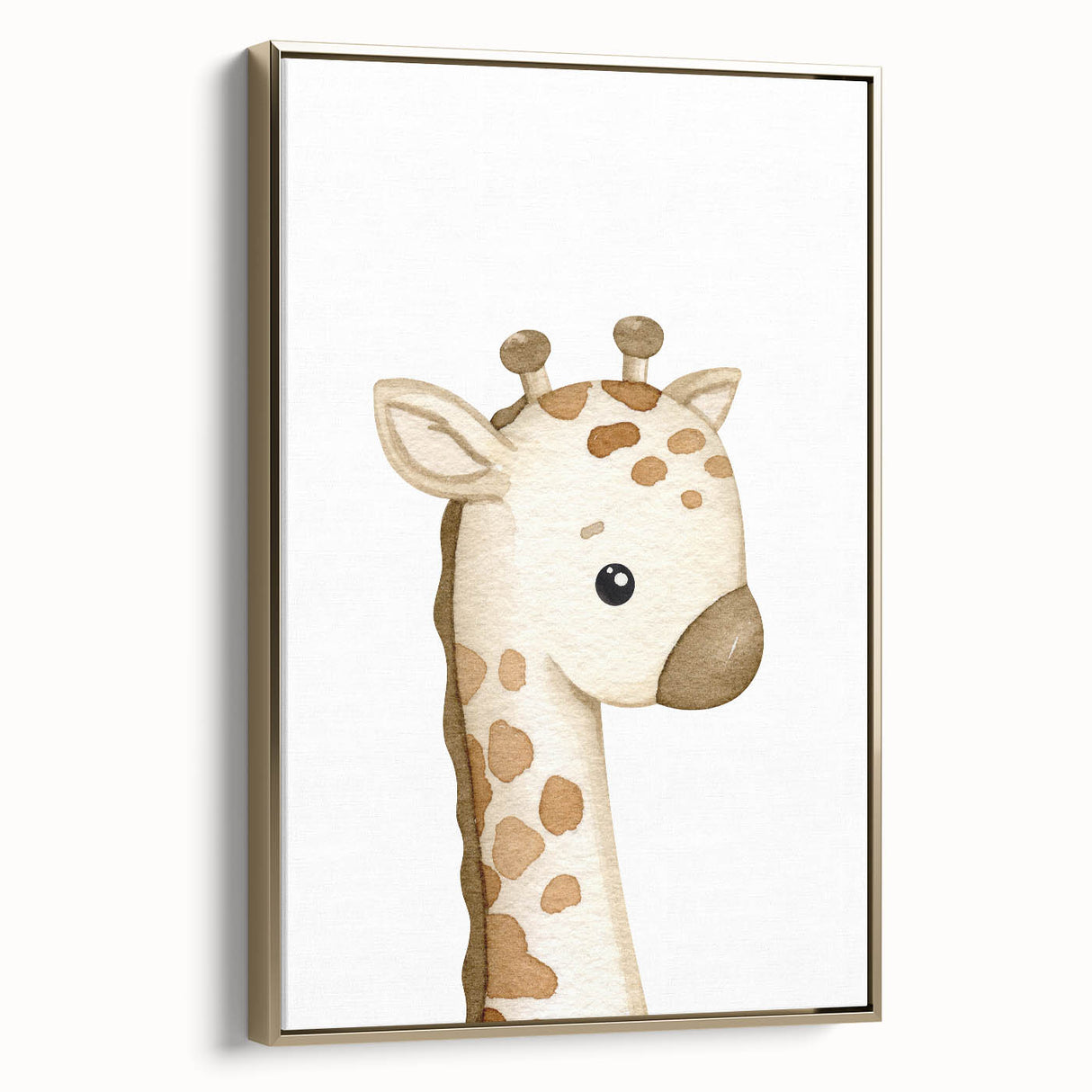 Rolled Paper Art Prints for Kids – Cute Giraffe Watercolor