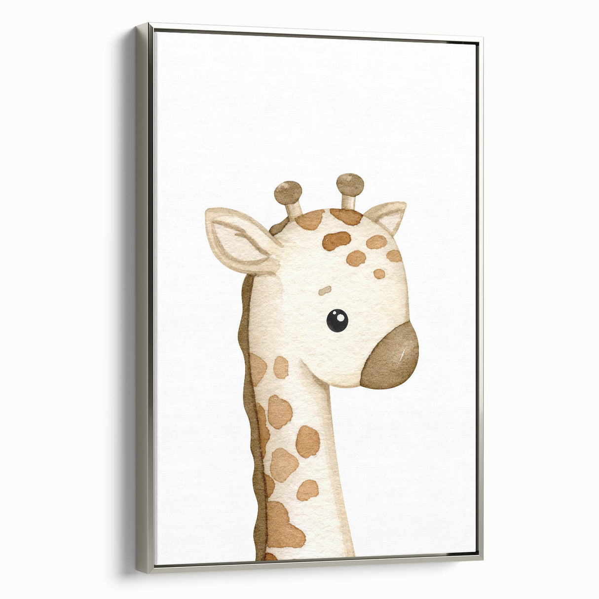 Rolled Paper Art Prints for Kids – Cute Giraffe Watercolor