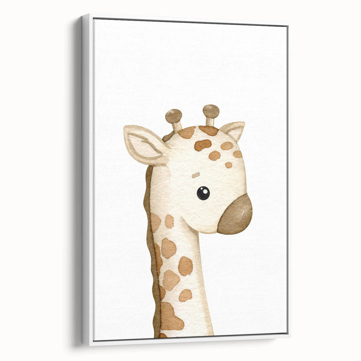 Rolled Paper Art Prints for Kids – Cute Giraffe Watercolor