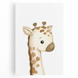 Rolled Paper Art Prints for Kids – Cute Giraffe Watercolor