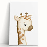 Rolled Paper Art Prints for Kids – Cute Giraffe Watercolor