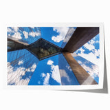 Landscape bridge artwork printed on high-quality canvas, showcasing vibrant colors and intricate details, rolled for easy shipping and display. Ideal for modern home decor enthusiasts looking to enhance their space with unique wall art.