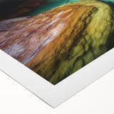 Stunning rolled canvas artwork depicting vibrant canyons in a landscape setting, showcasing rich earthy tones and intricate details, ideal for home decor.