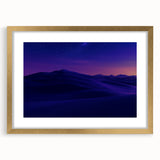 Desert landscape framed art print featuring a gold mat, showcasing vibrant colors and intricate details, ideal for modern home decor.