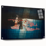 Modern Wall Art: Paul Klee’s Whimsical Seafarers Battle Scene