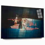 Modern Wall Art: Paul Klee’s Whimsical Seafarers Battle Scene
