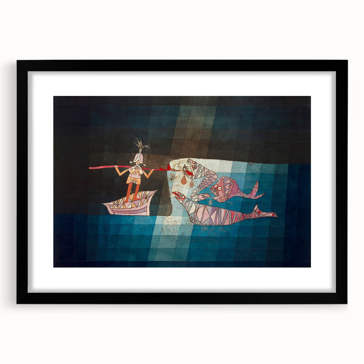 Modern Wall Art: Paul Klee’s Whimsical Seafarers Battle Scene