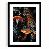 Extra large abstract art print featuring textured swirls in vibrant colors on a framed canvas, ideal for living room decor.