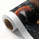 Art Deco style poster featuring geometric patterns in gold and white, printed on rolled canvas, suitable as nursery wall art.