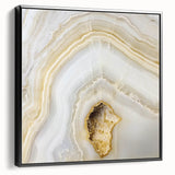 Black and white landscape art painting on framed canvas, featuring a close-up of nature elements.