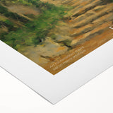 Art deco poster featuring monochromatic geometric patterns on rolled canvas, suitable for dining room wall art.