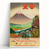 Vintage Japan Travel Poster | Mount Fuji and Scenic Landscape Art Print