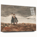 Stormy Realism Art Print | Danger by Winslow Homer | Coastal Scene