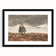 Stormy Realism Art Print | Danger by Winslow Homer | Coastal Scene