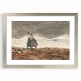 Stormy Realism Art Print | Danger by Winslow Homer | Coastal Scene