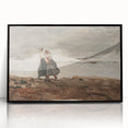 Stormy Realism Art Print | Danger by Winslow Homer | Coastal Scene