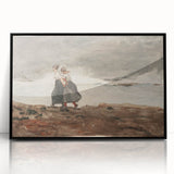Stormy Realism Art Print | Danger by Winslow Homer | Coastal Scene