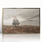 Stormy Realism Art Print | Danger by Winslow Homer | Coastal Scene