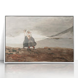 Stormy Realism Art Print | Danger by Winslow Homer | Coastal Scene