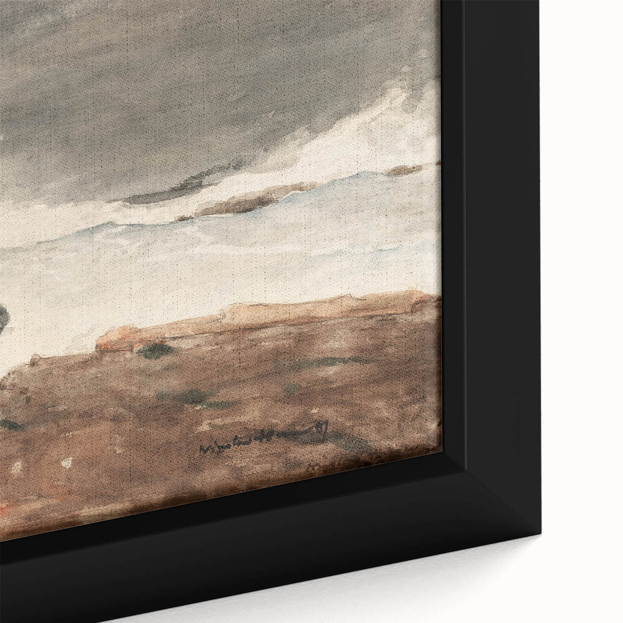 Stormy Realism Art Print | Danger by Winslow Homer | Coastal Scene