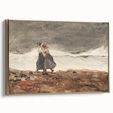 Stormy Realism Art Print | Danger by Winslow Homer | Coastal Scene